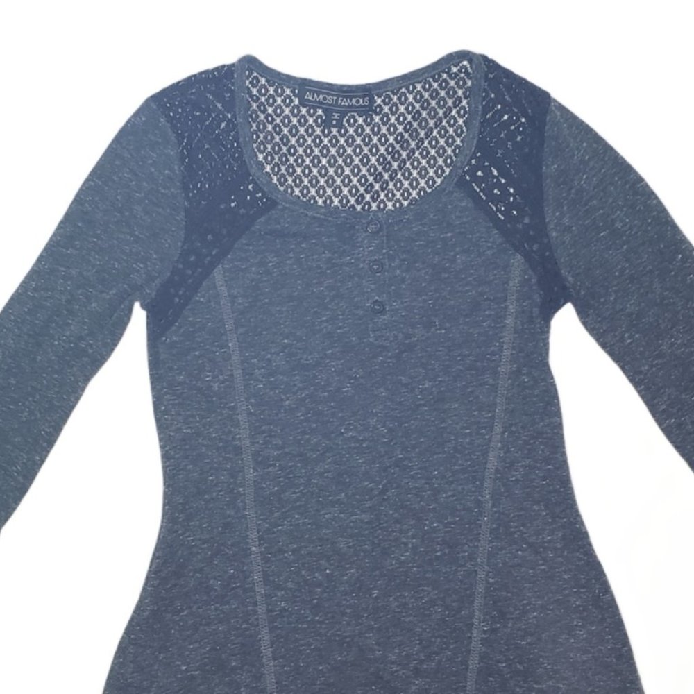 Almost Famous Black Top Size Small y2k
